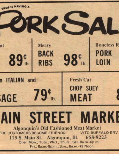 Pork Sale January 1970
